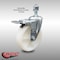 Service Caster 5 Inch SS Nylon Wheel Swivel 12mm Threaded Stem Caster with Total Lock Brake SCC-SSTSTTL20S514-NYS-M1215 - alternate 1